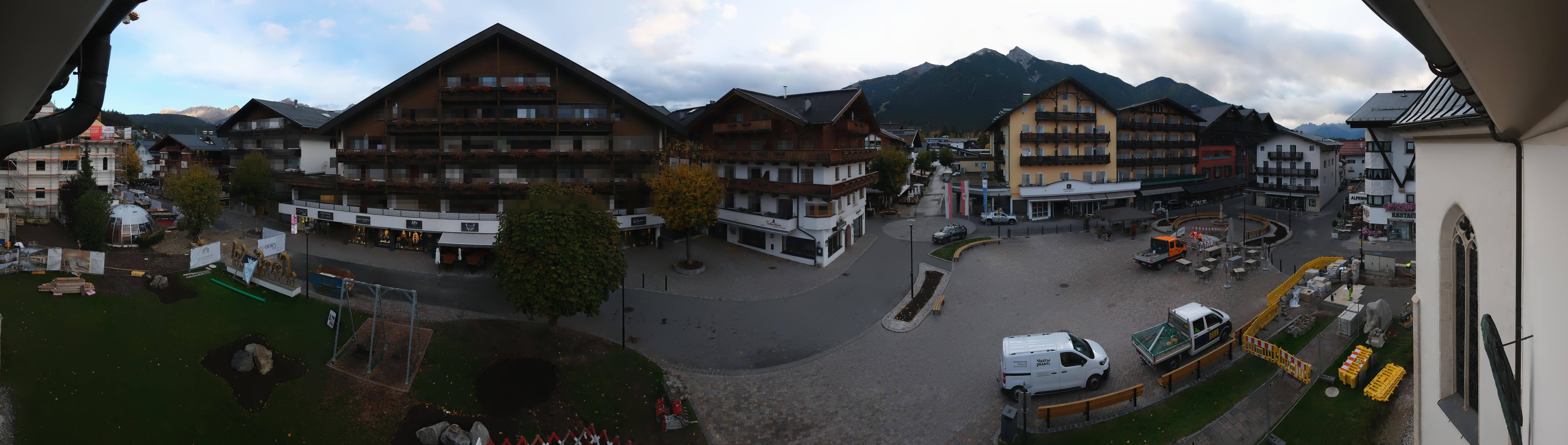 Archiv Foto Webcam Dorfplatz, Seefeld in Tirol