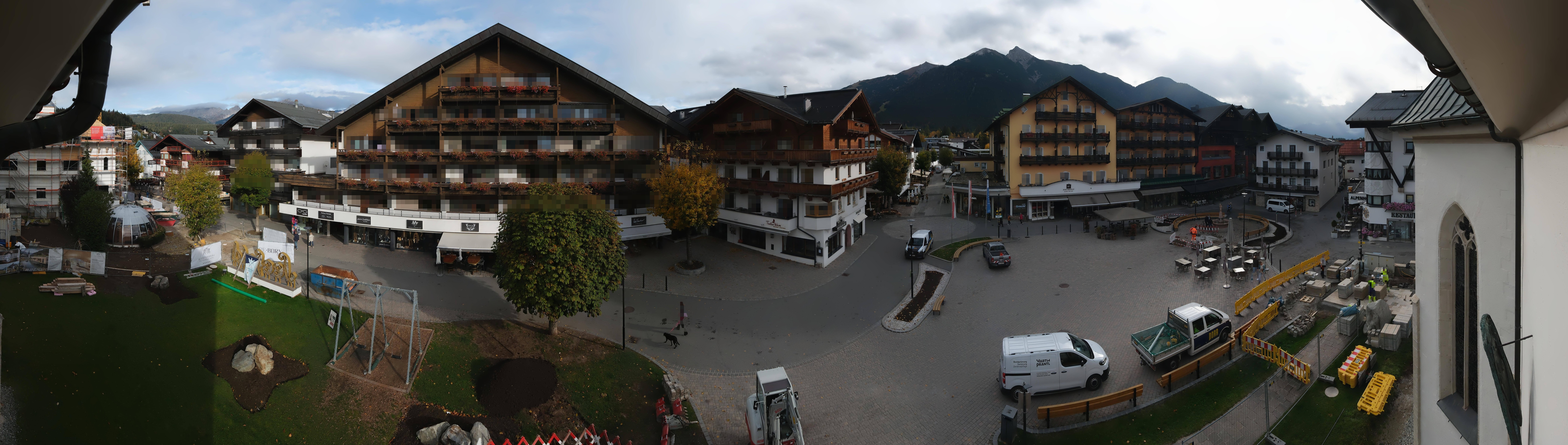 Archiv Foto Webcam Dorfplatz, Seefeld in Tirol