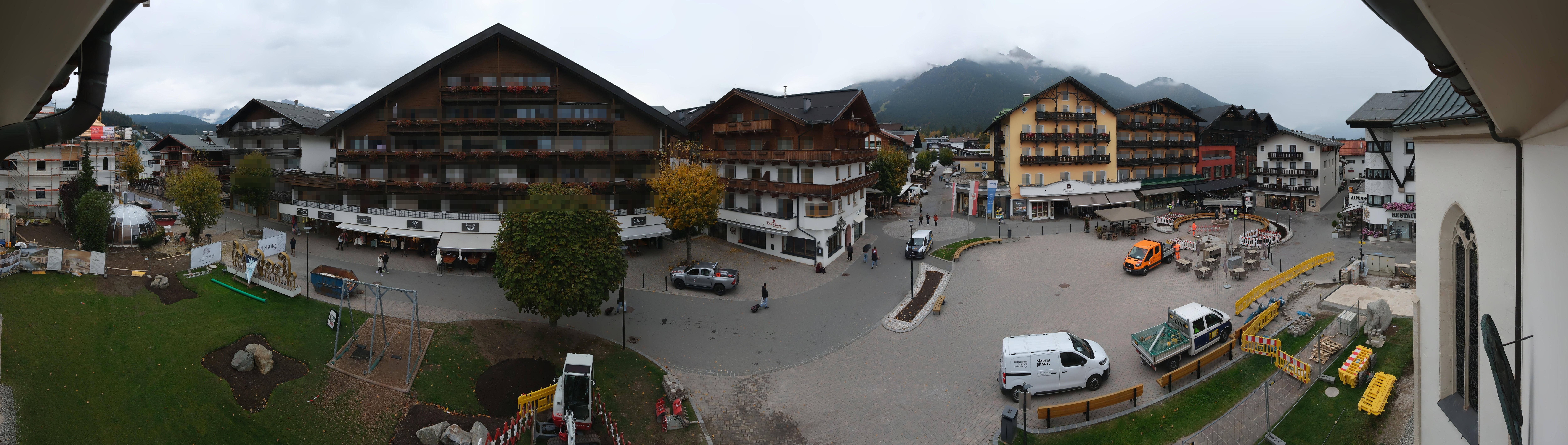 Archiv Foto Webcam Dorfplatz, Seefeld in Tirol