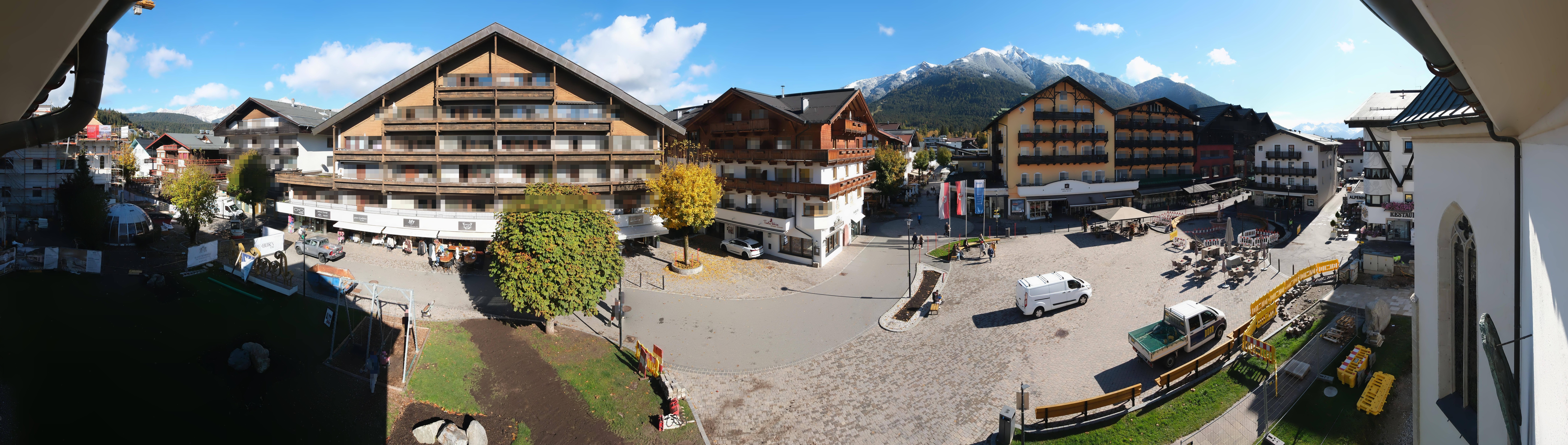 Archiv Foto Webcam Dorfplatz, Seefeld in Tirol