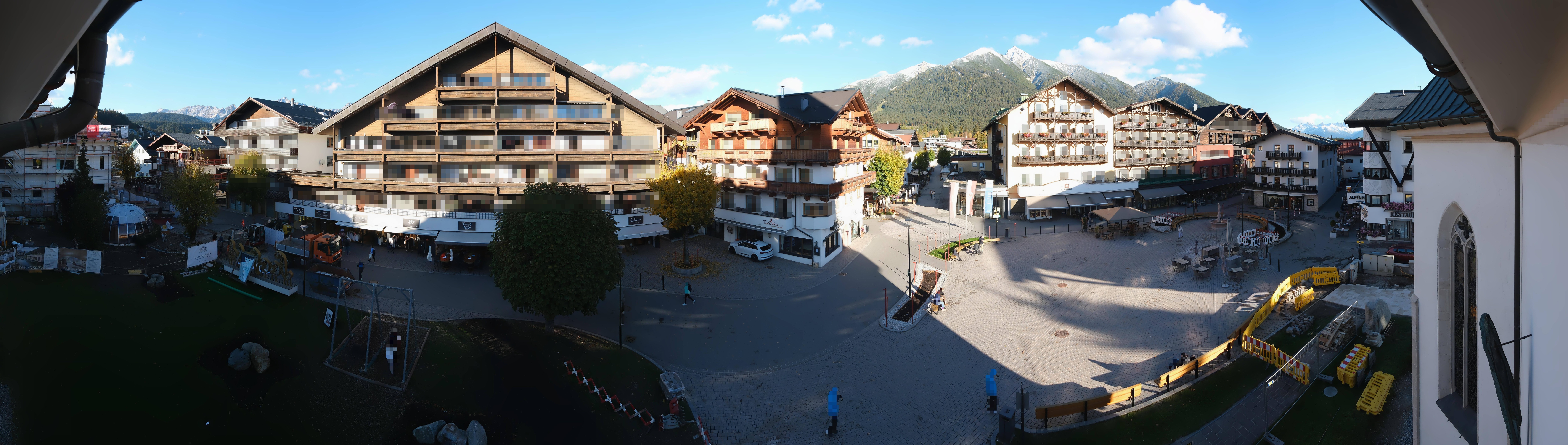 Archiv Foto Webcam Dorfplatz, Seefeld in Tirol