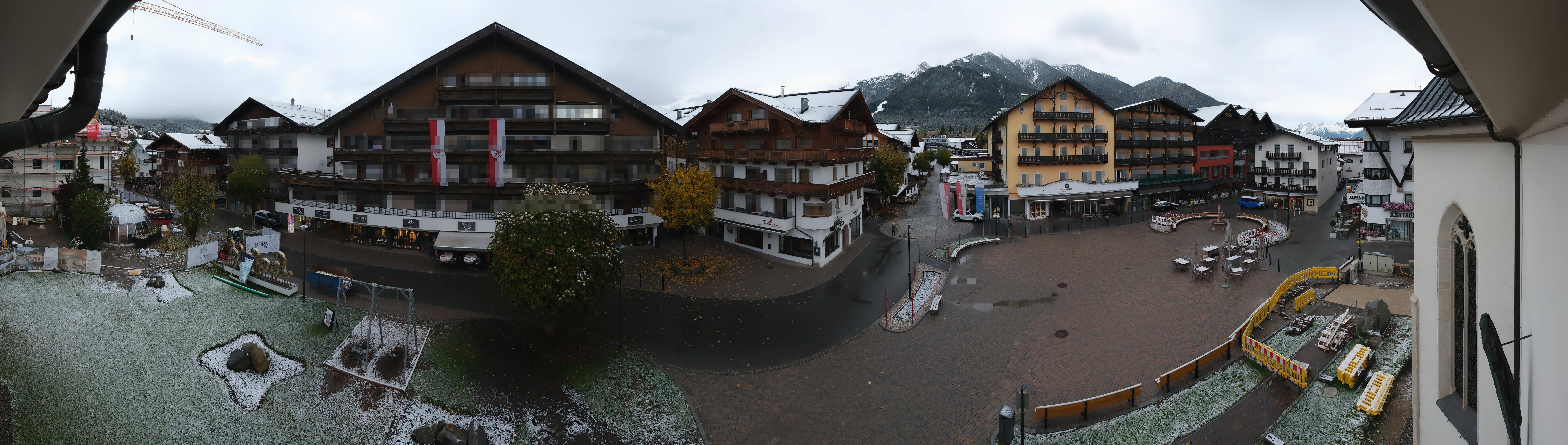 Archiv Foto Webcam Dorfplatz, Seefeld in Tirol