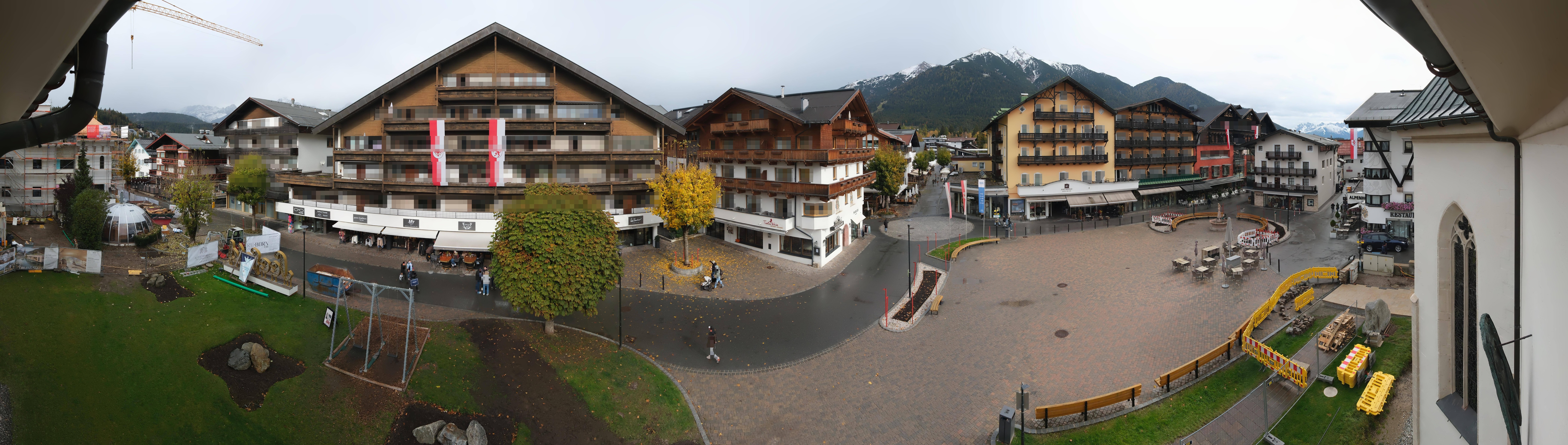 Archiv Foto Webcam Dorfplatz, Seefeld in Tirol