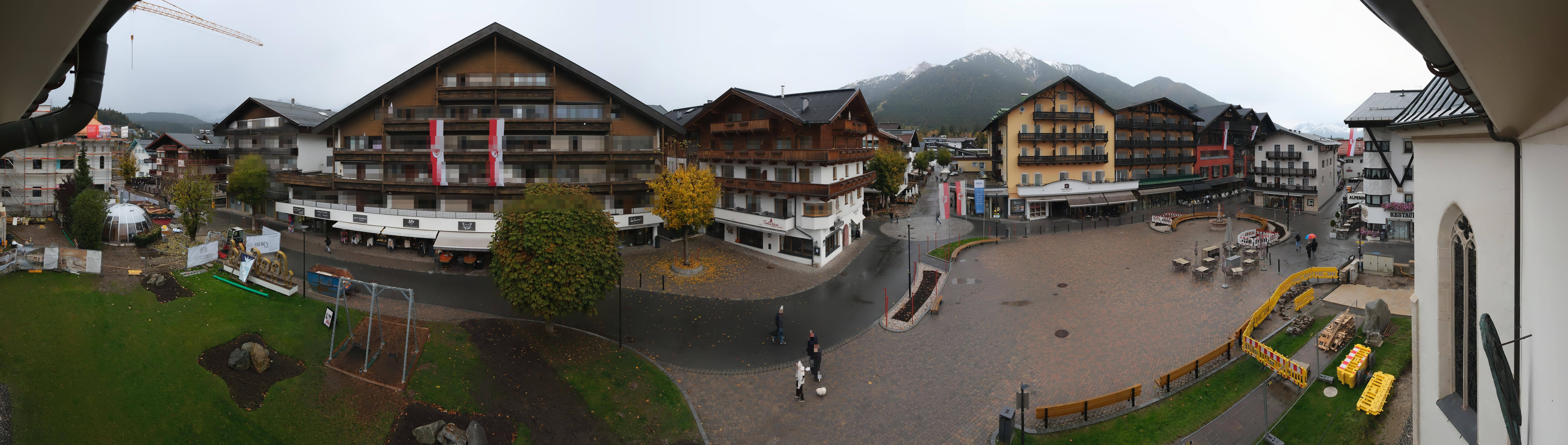 Archiv Foto Webcam Dorfplatz, Seefeld in Tirol