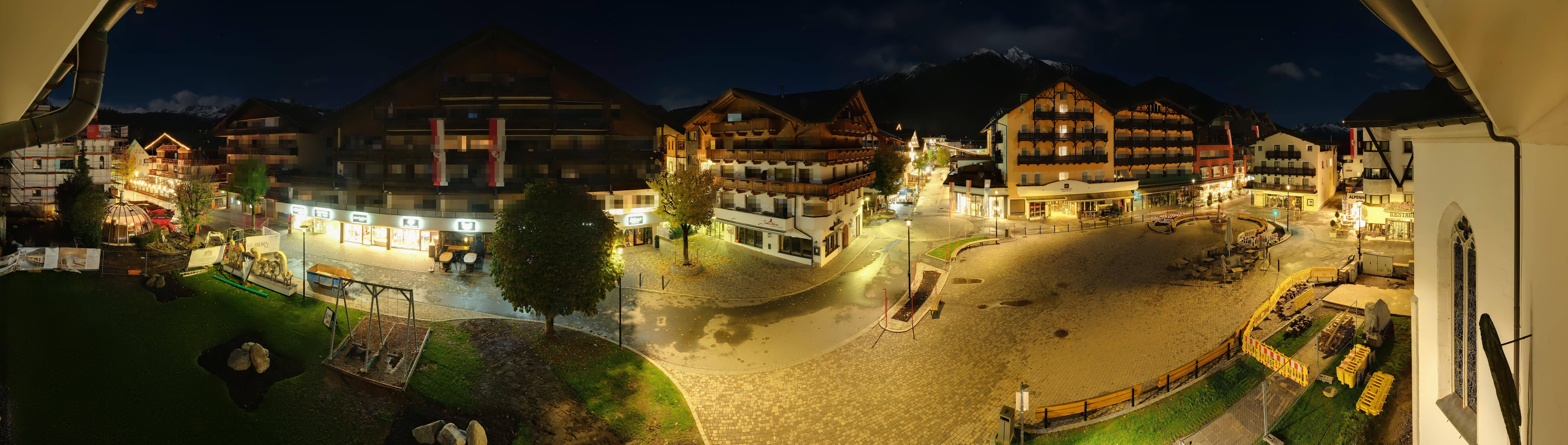 Archiv Foto Webcam Dorfplatz, Seefeld in Tirol