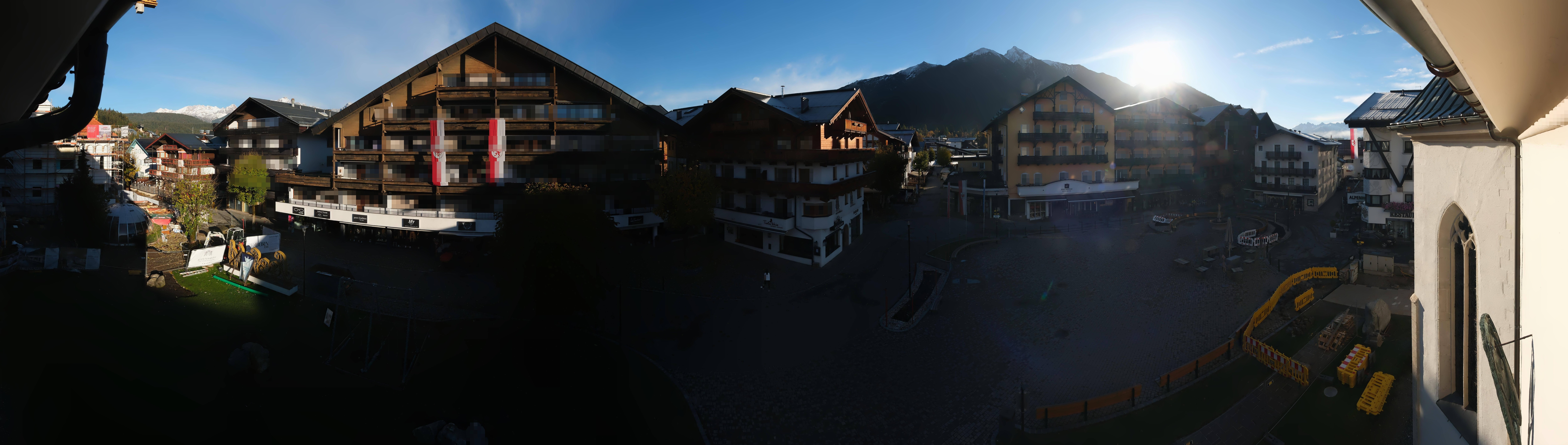 Archiv Foto Webcam Dorfplatz, Seefeld in Tirol