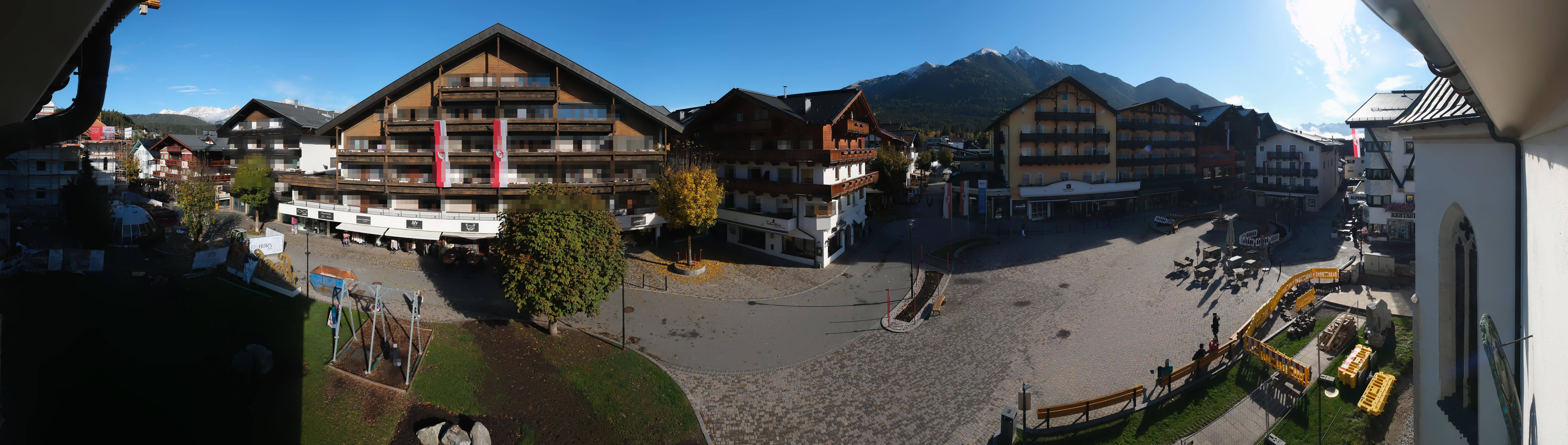 Archiv Foto Webcam Dorfplatz, Seefeld in Tirol