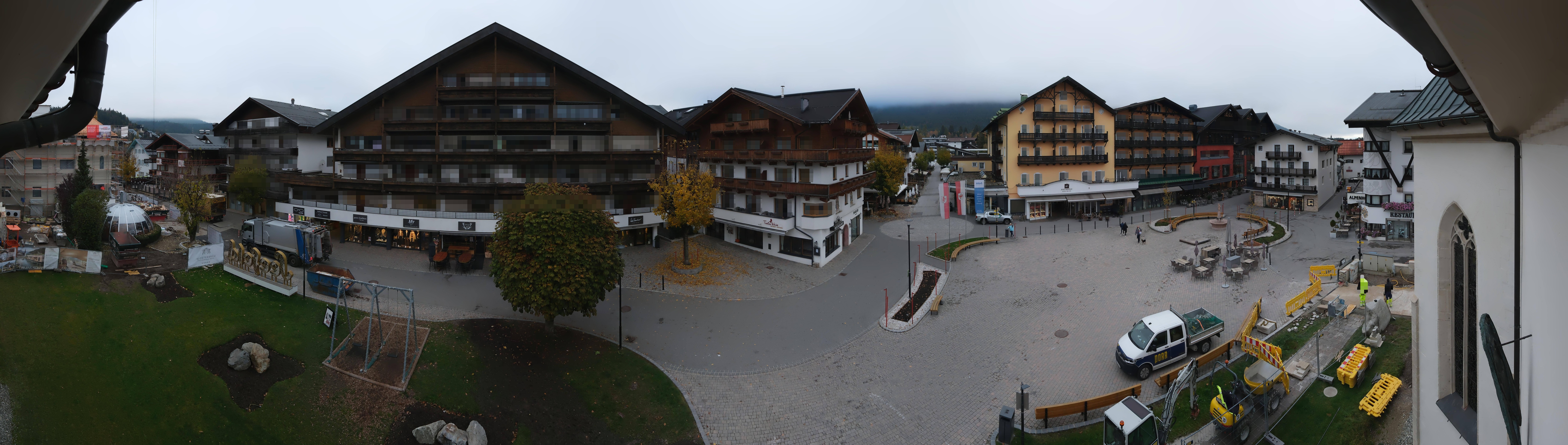 Archiv Foto Webcam Dorfplatz, Seefeld in Tirol