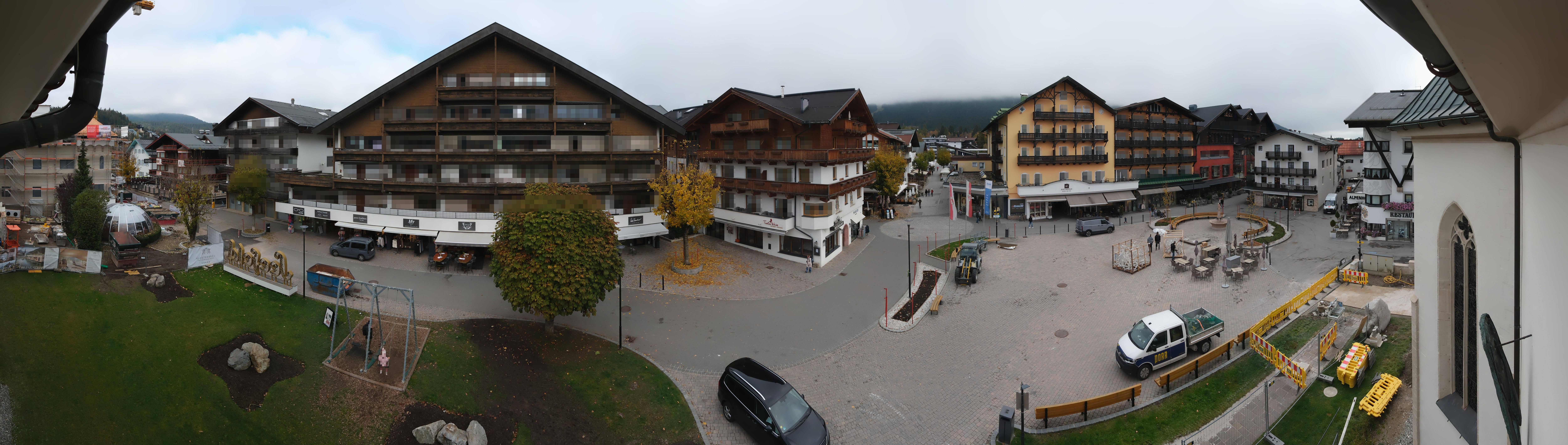 Archiv Foto Webcam Dorfplatz, Seefeld in Tirol