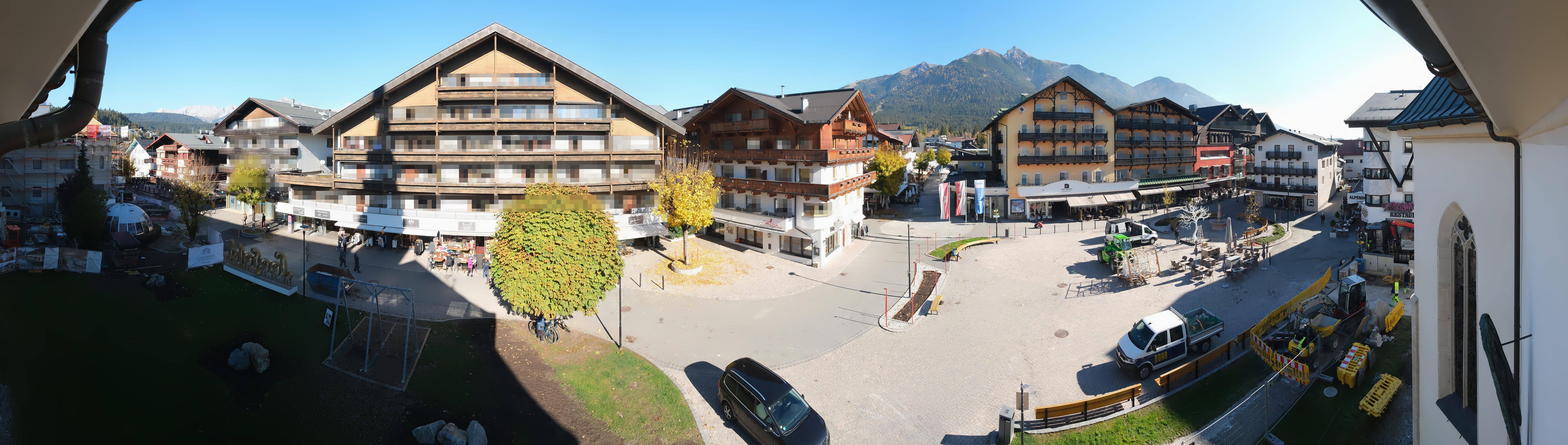 Archiv Foto Webcam Dorfplatz, Seefeld in Tirol