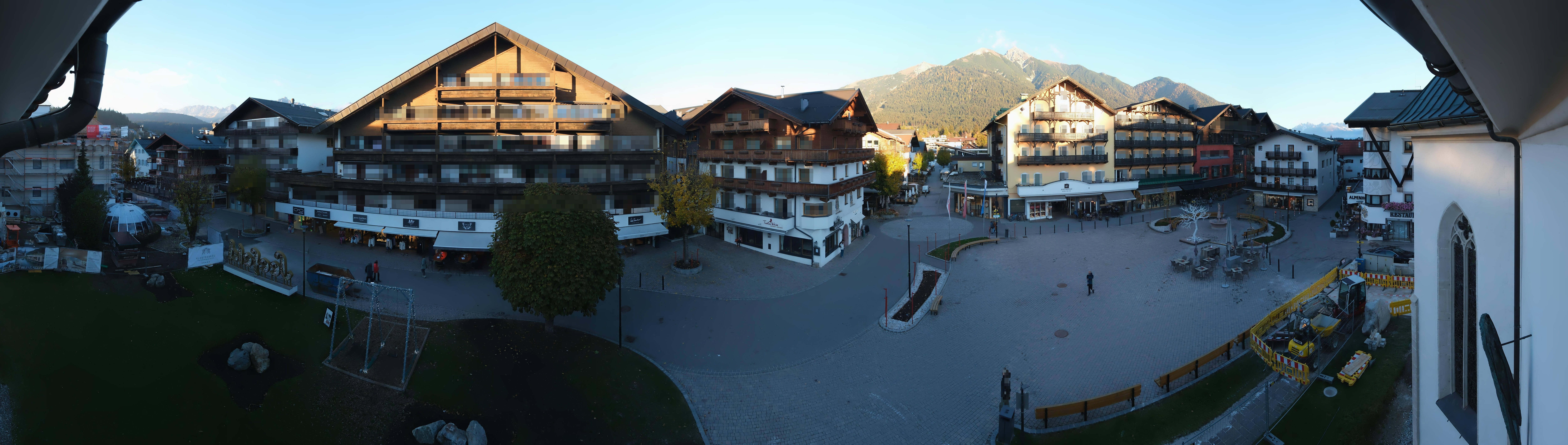 Archiv Foto Webcam Dorfplatz, Seefeld in Tirol