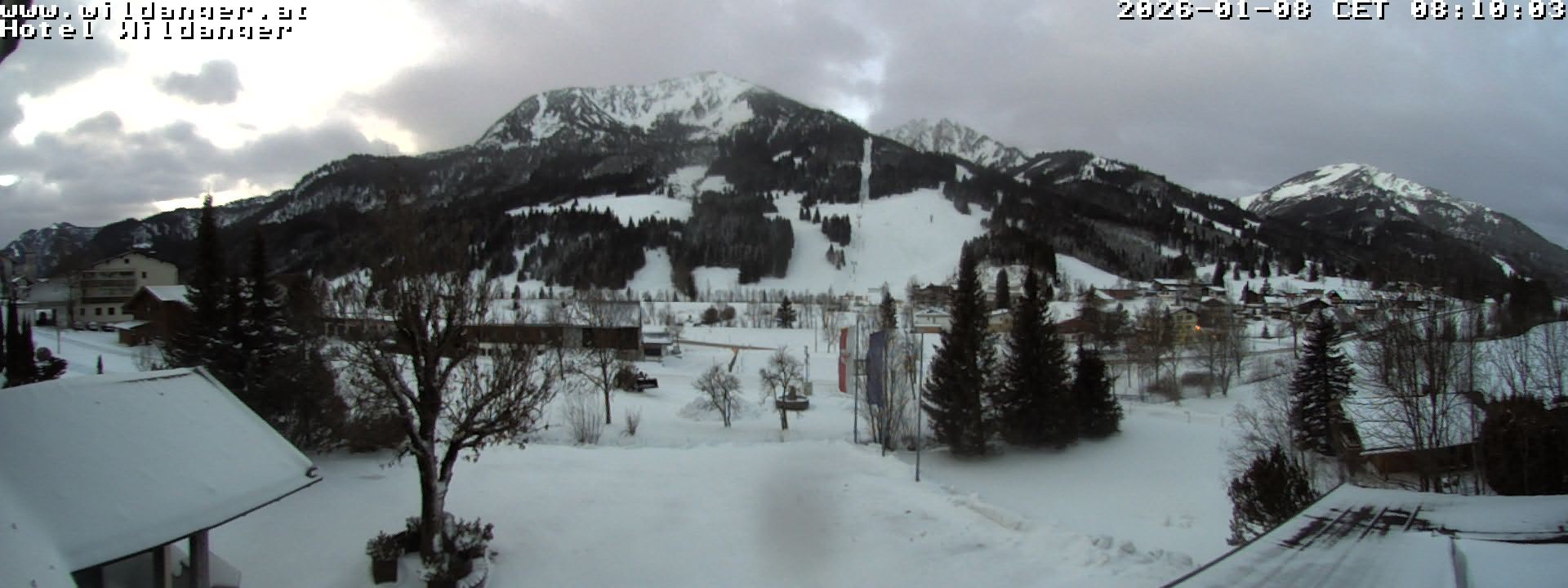 Archiv Foto Webcam Hotel Wildanger - Zöblen