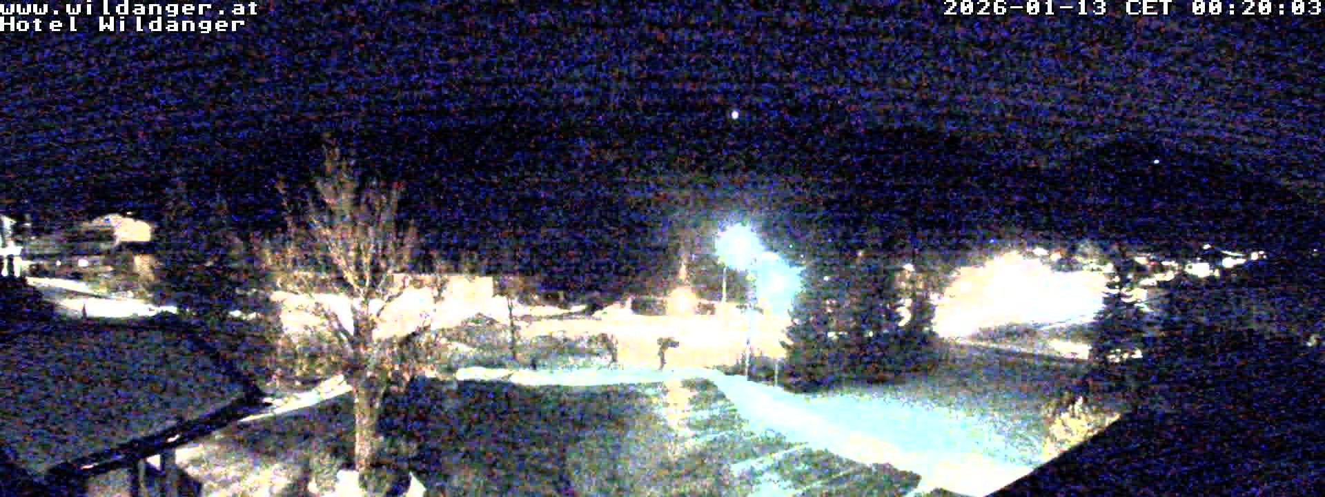 Archived image Webcam Hotel Wildanger - Zöblen