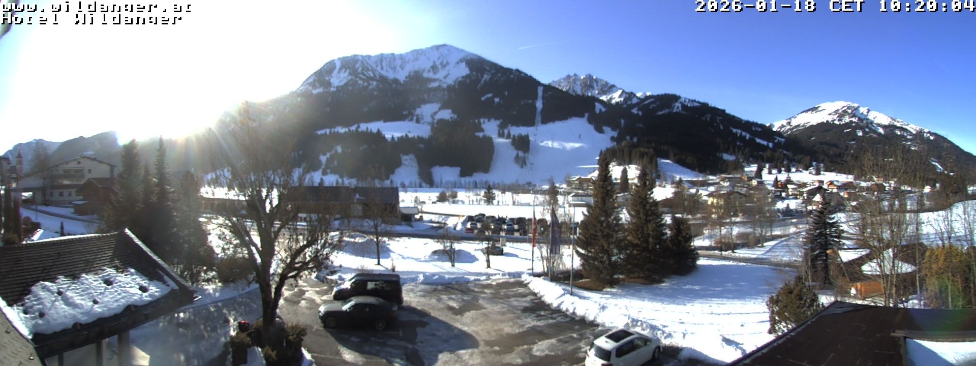 Archiv Foto Webcam Hotel Wildanger - Zöblen