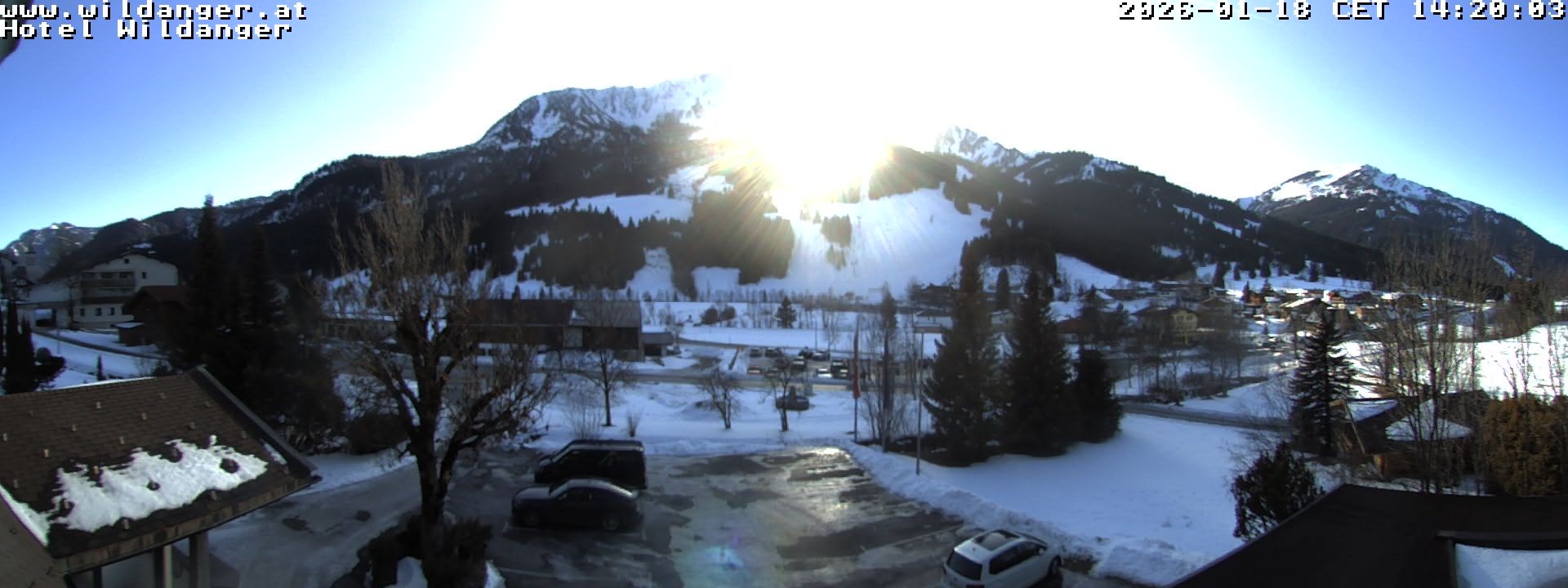 Archiv Foto Webcam Hotel Wildanger - Zöblen