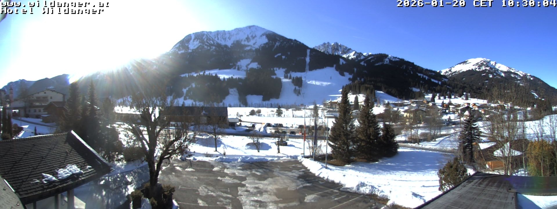 Archiv Foto Webcam Hotel Wildanger - Zöblen