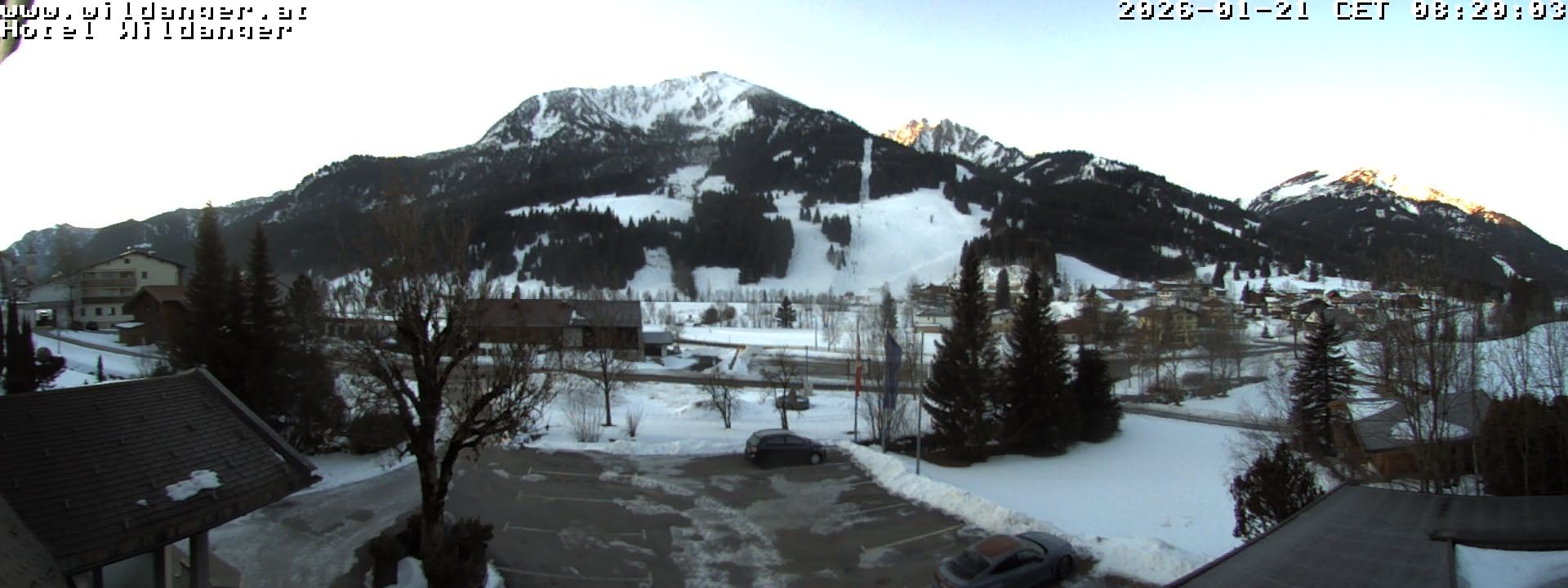 Archiv Foto Webcam Hotel Wildanger - Zöblen