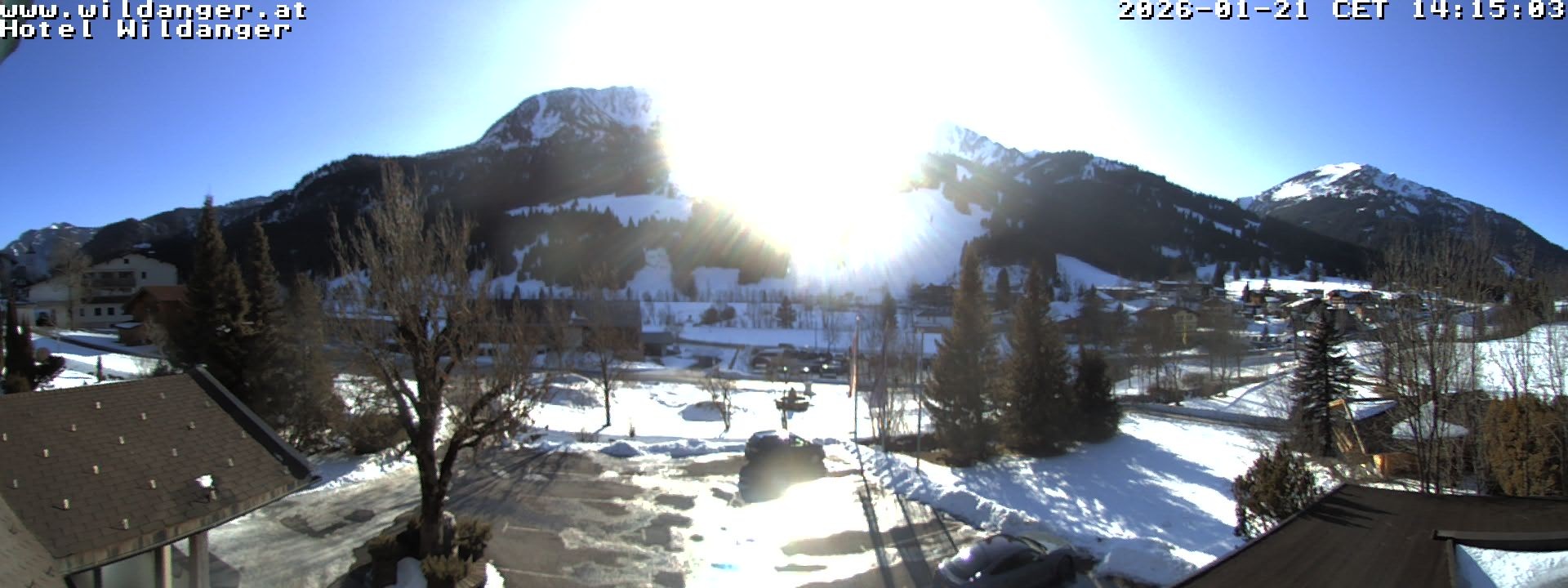 Archiv Foto Webcam Hotel Wildanger - Zöblen