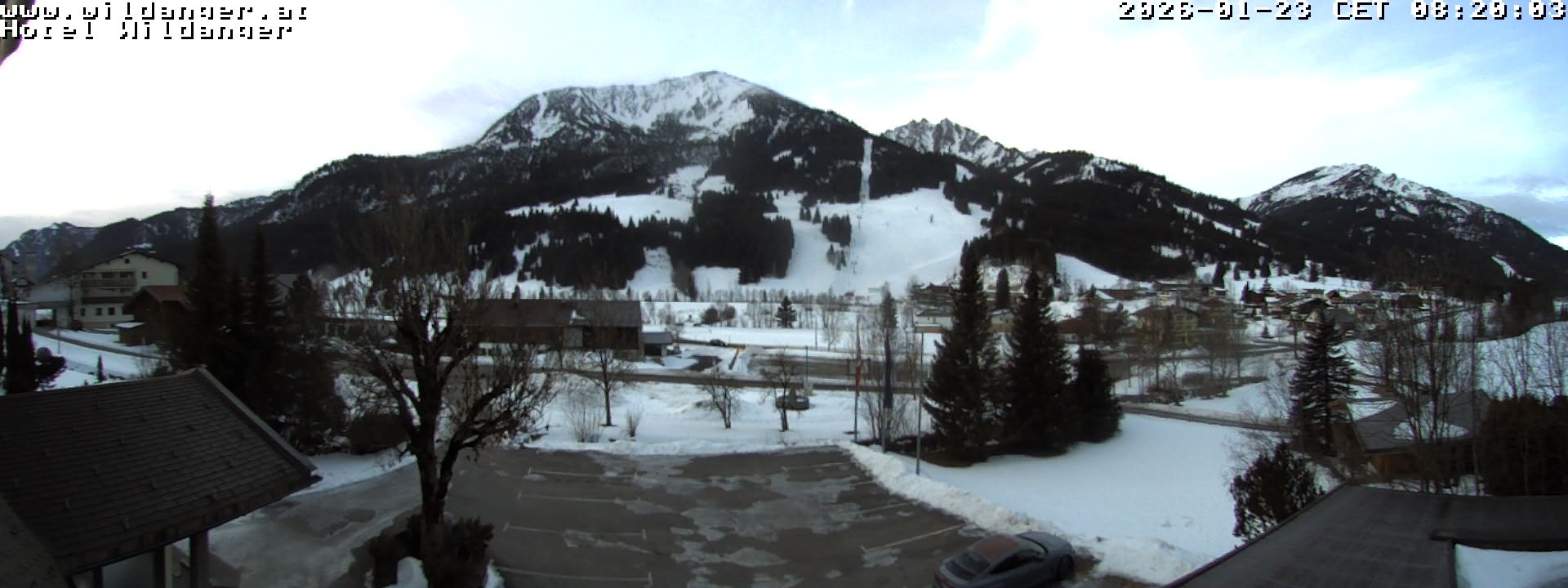 Archiv Foto Webcam Hotel Wildanger - Zöblen