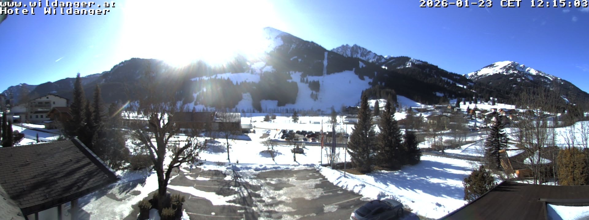 Archiv Foto Webcam Hotel Wildanger - Zöblen