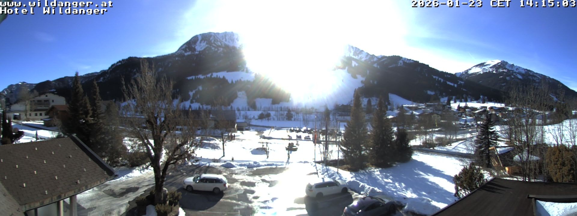 Archiv Foto Webcam Hotel Wildanger - Zöblen