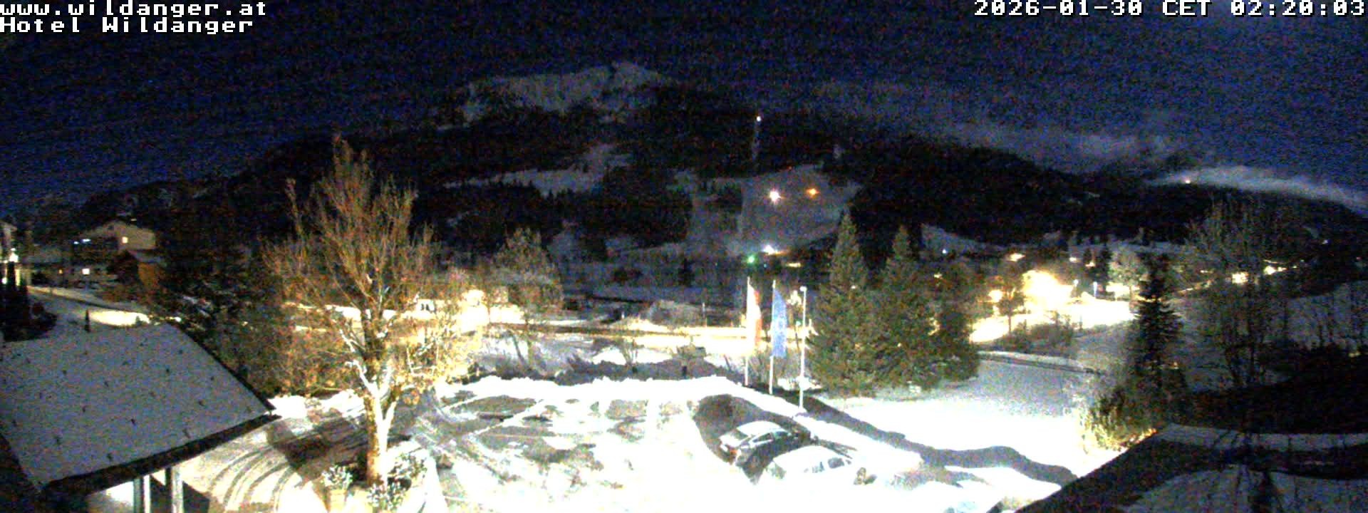 Archiv Foto Webcam Hotel Wildanger - Zöblen