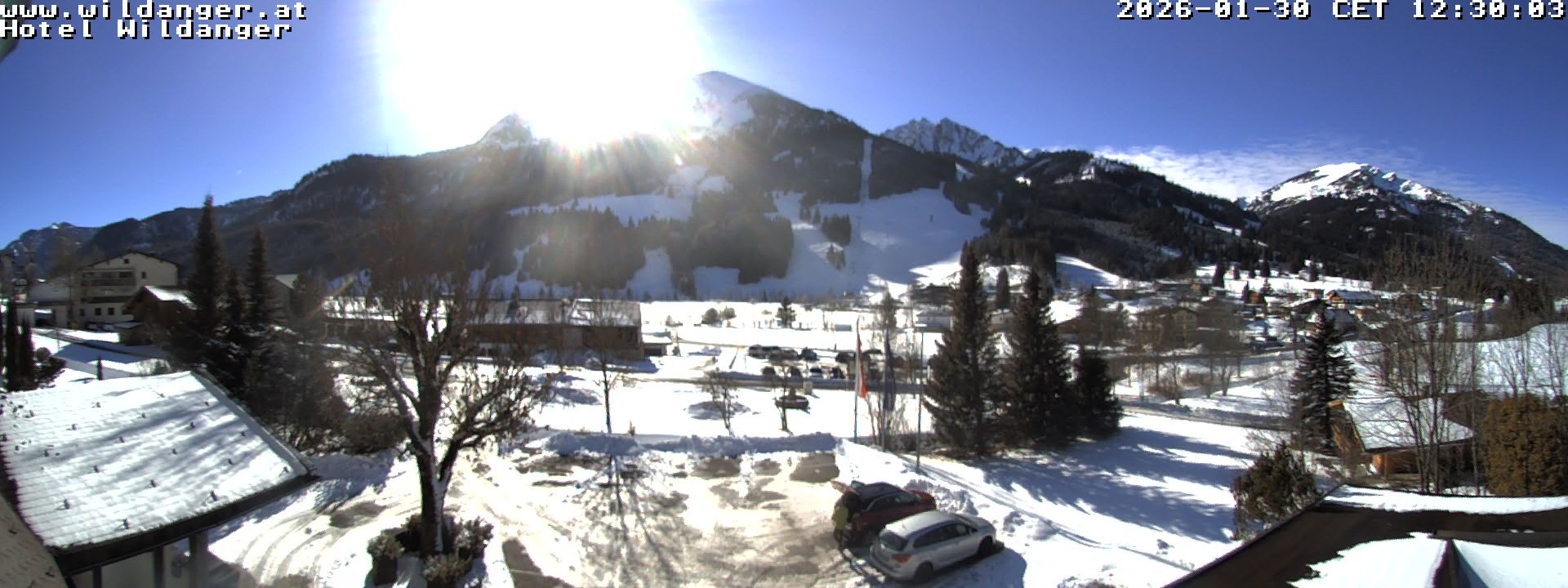 Archiv Foto Webcam Hotel Wildanger - Zöblen