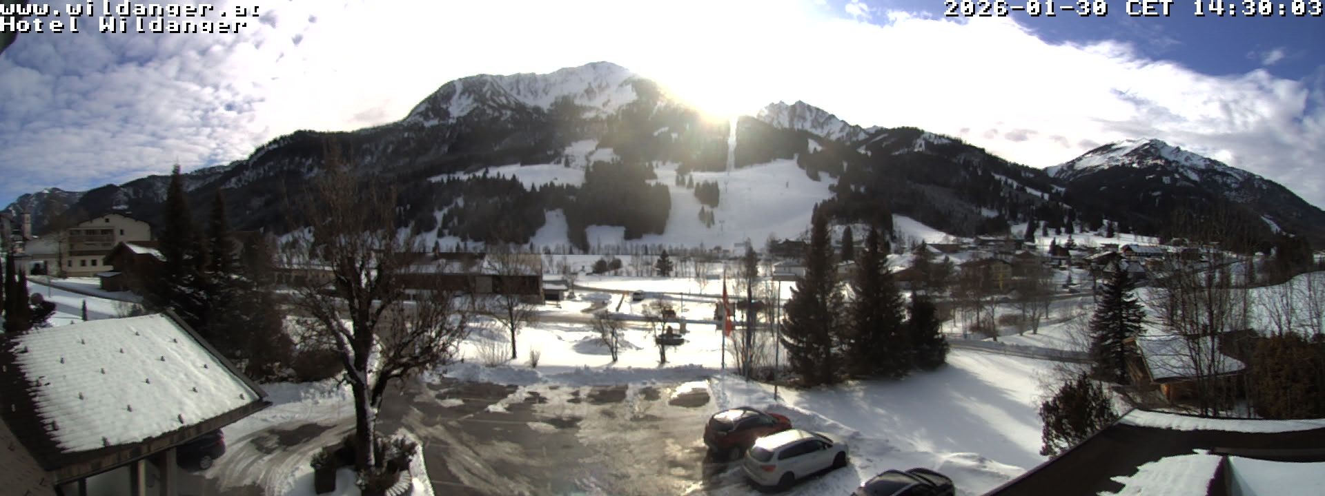 Archiv Foto Webcam Hotel Wildanger - Zöblen