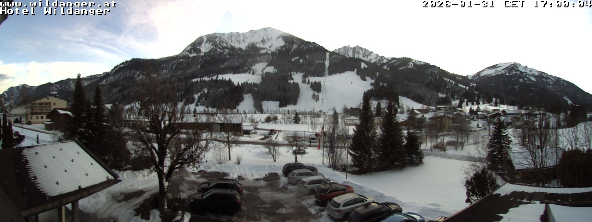 Archiv Foto Webcam Hotel Wildanger - Zöblen