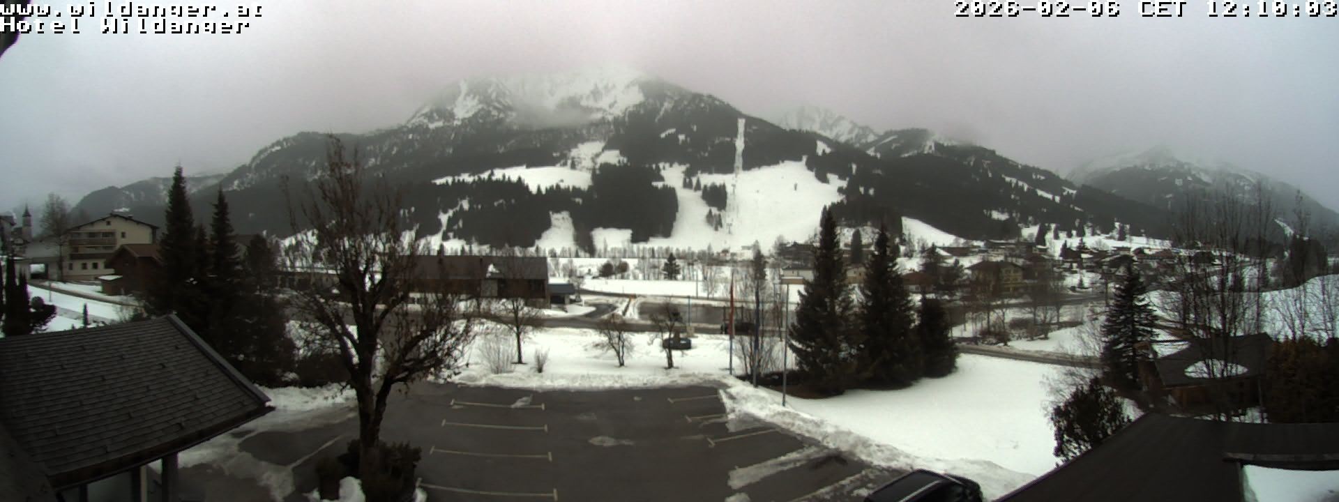 Archiv Foto Webcam Hotel Wildanger - Zöblen