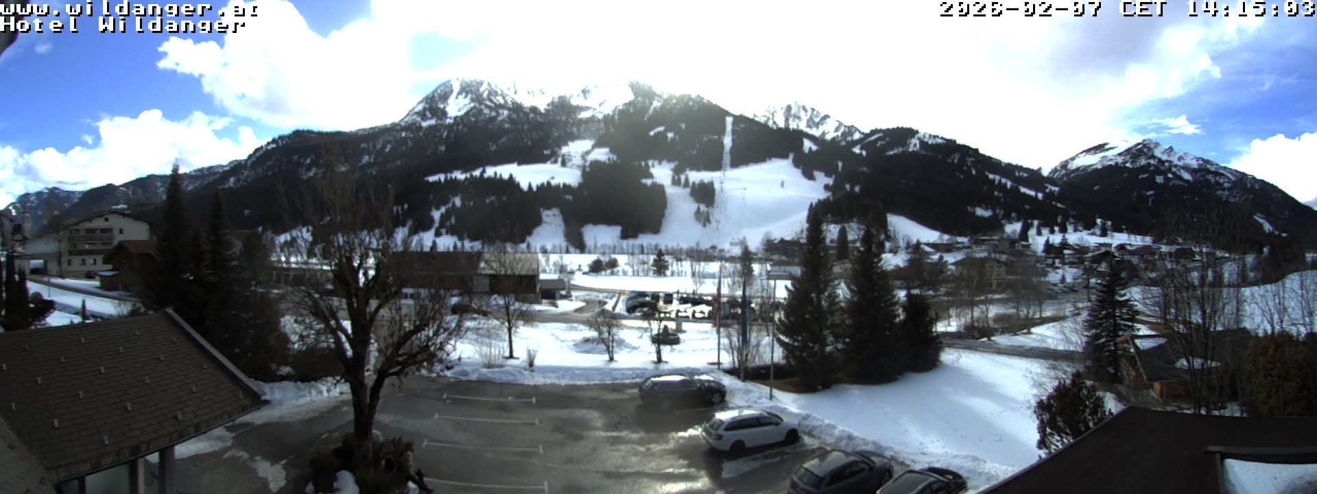 Archiv Foto Webcam Hotel Wildanger - Zöblen