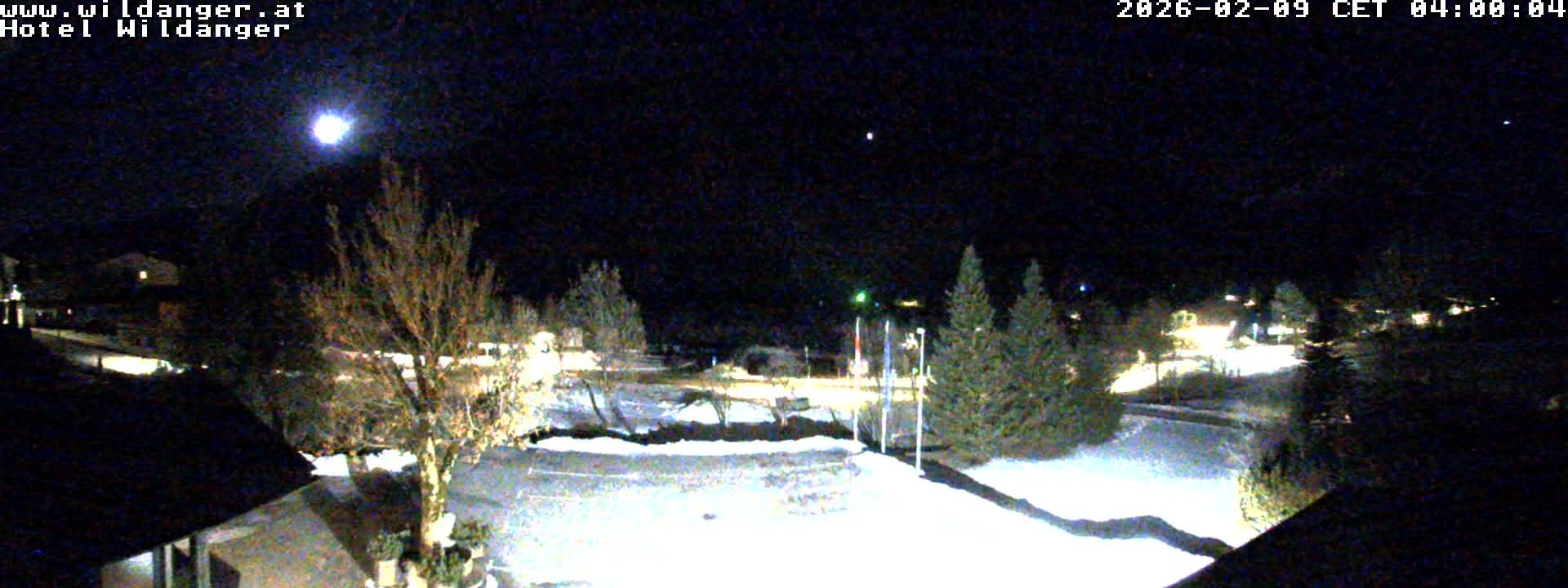 Archived image Webcam Hotel Wildanger - Zöblen