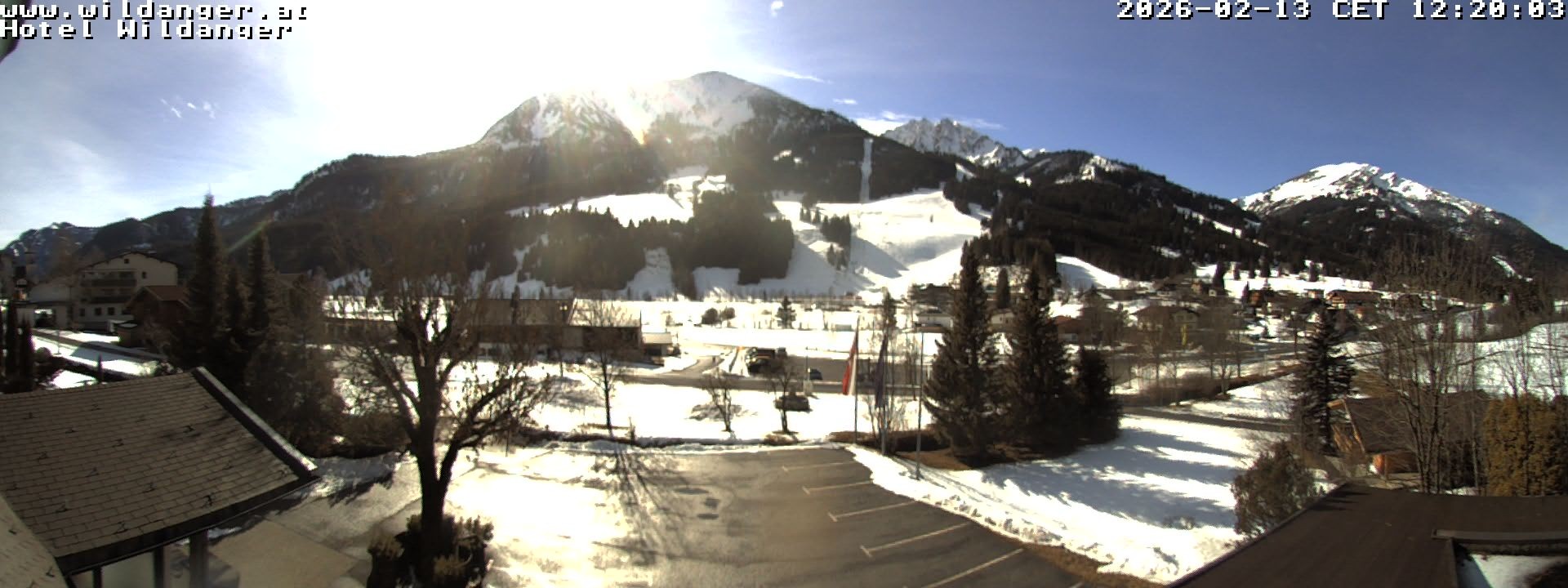 Archiv Foto Webcam Hotel Wildanger - Zöblen