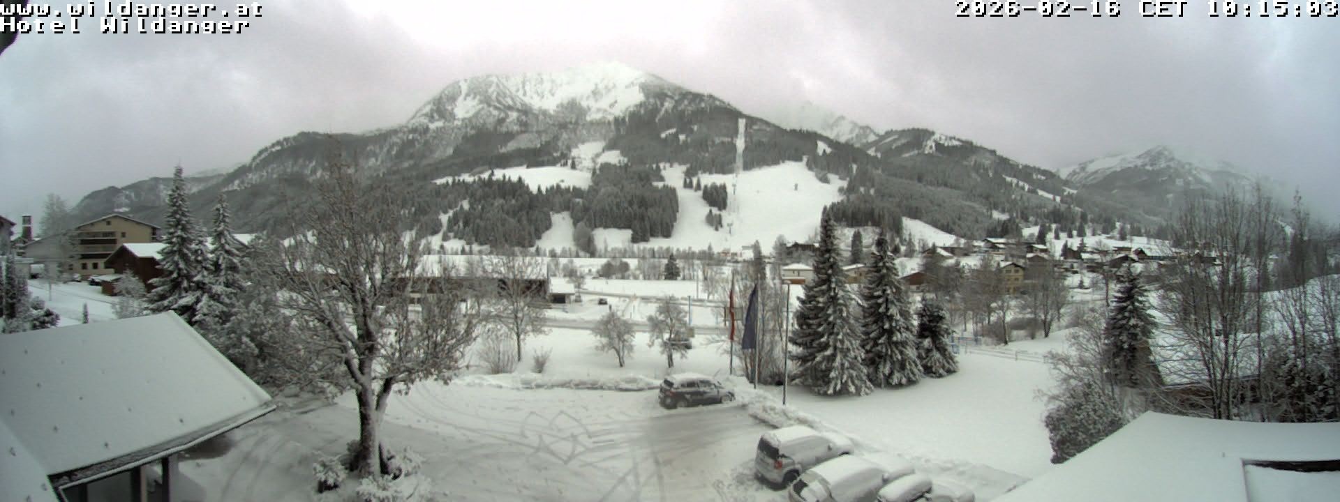 Archiv Foto Webcam Hotel Wildanger - Zöblen