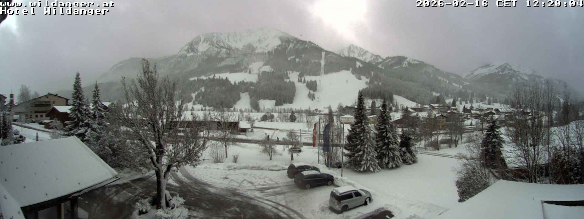 Archiv Foto Webcam Hotel Wildanger - Zöblen