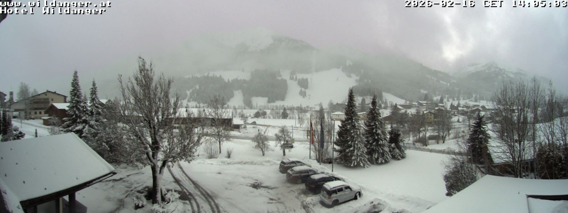 Archiv Foto Webcam Hotel Wildanger - Zöblen