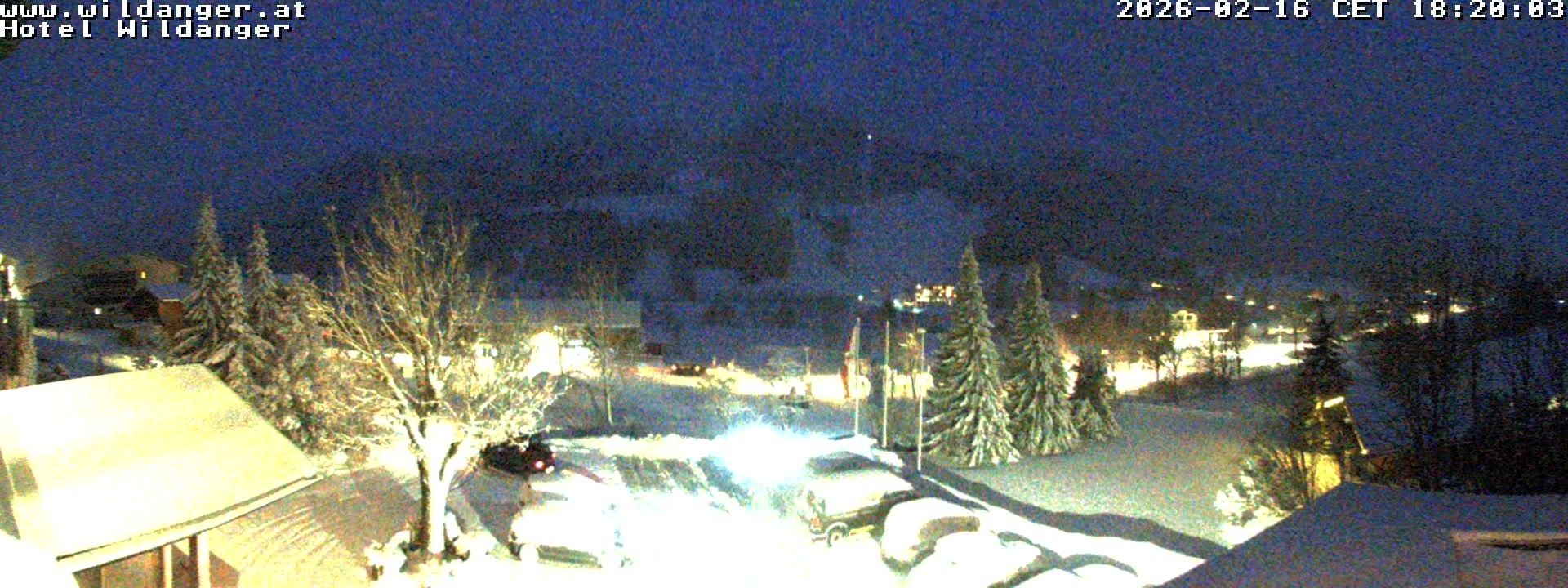 Archiv Foto Webcam Hotel Wildanger - Zöblen