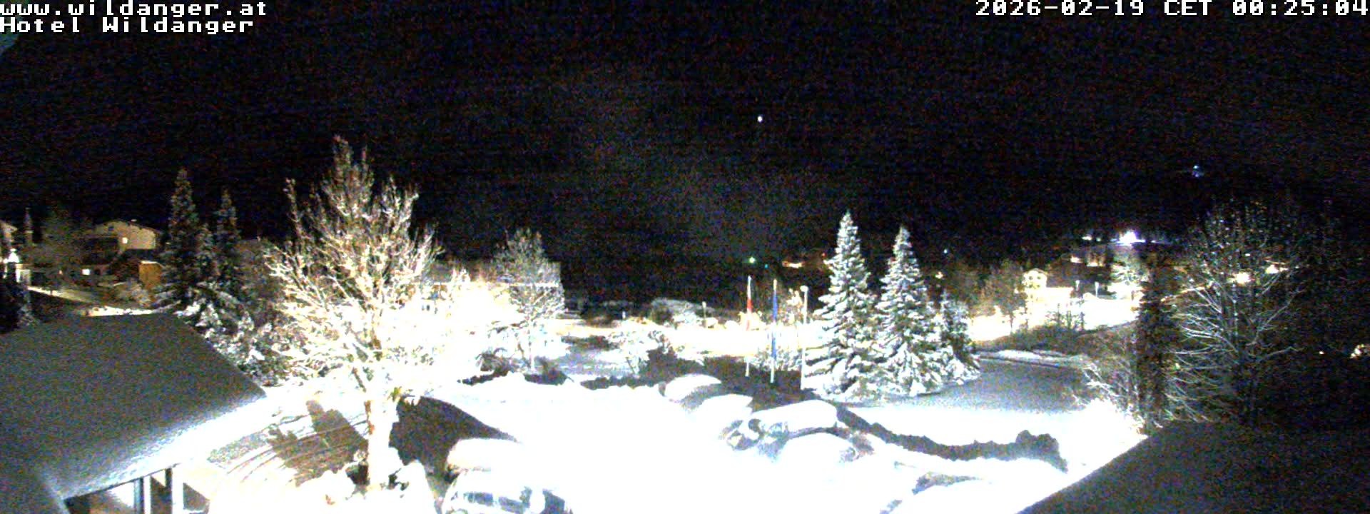 Archiv Foto Webcam Hotel Wildanger - Zöblen