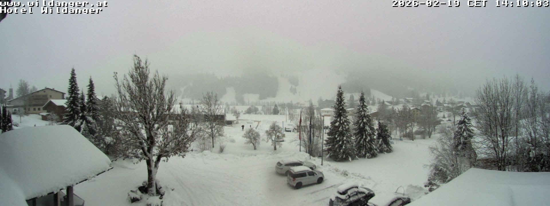 Archiv Foto Webcam Hotel Wildanger - Zöblen
