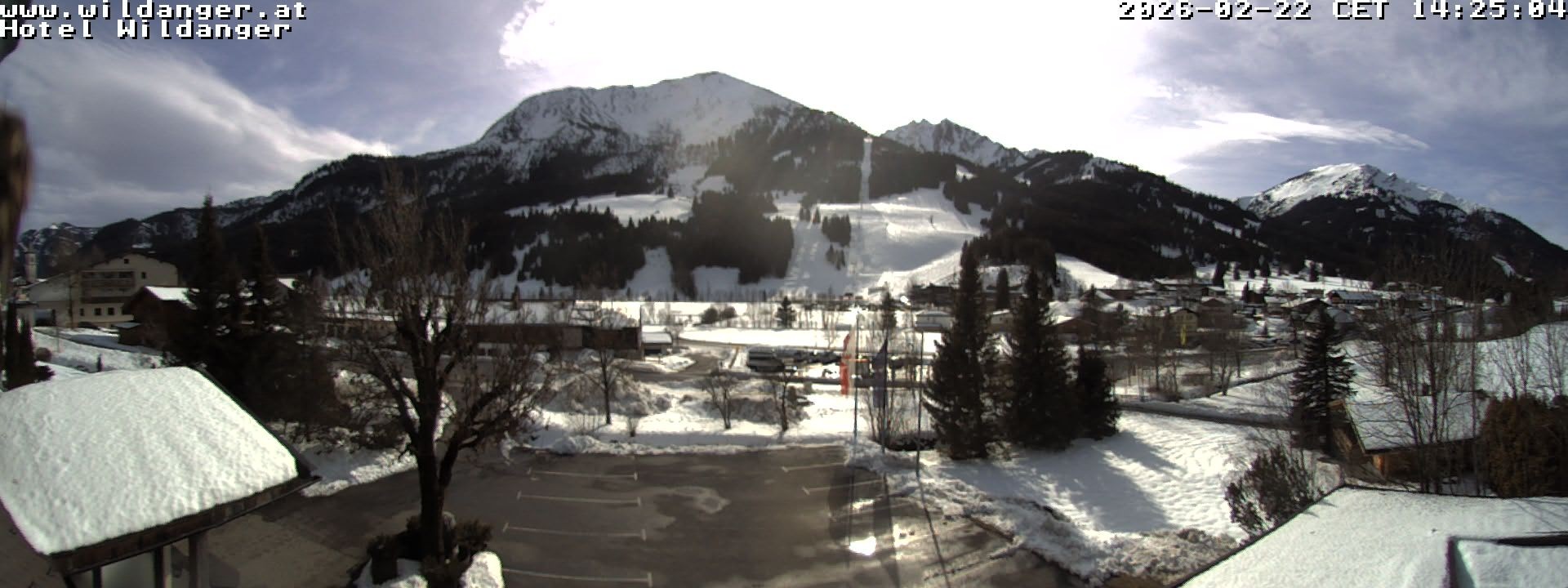 Archiv Foto Webcam Hotel Wildanger - Zöblen