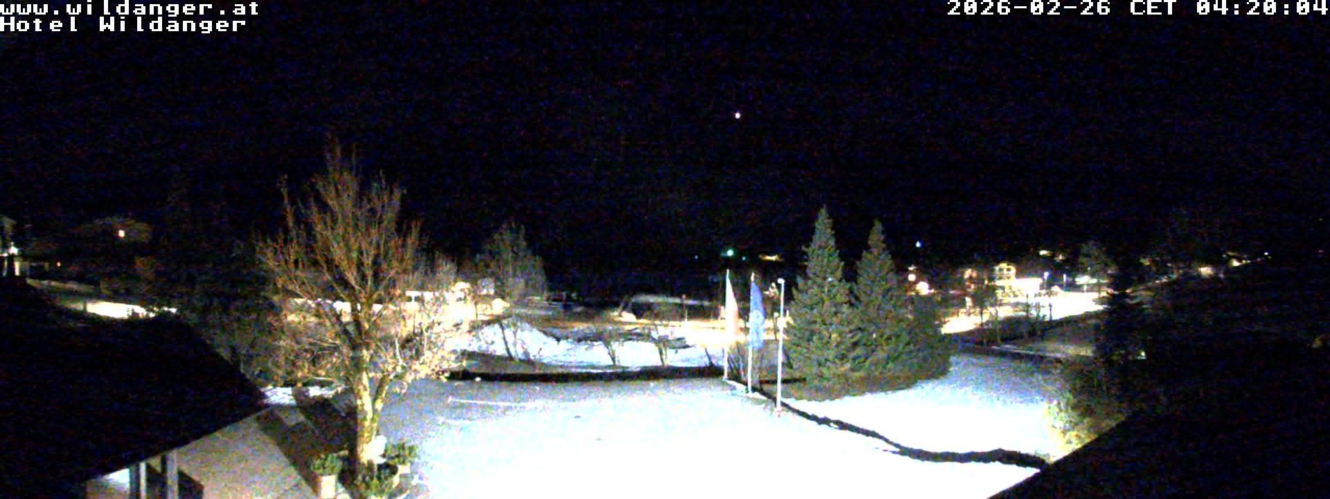 Archived image Webcam Hotel Wildanger - Zöblen