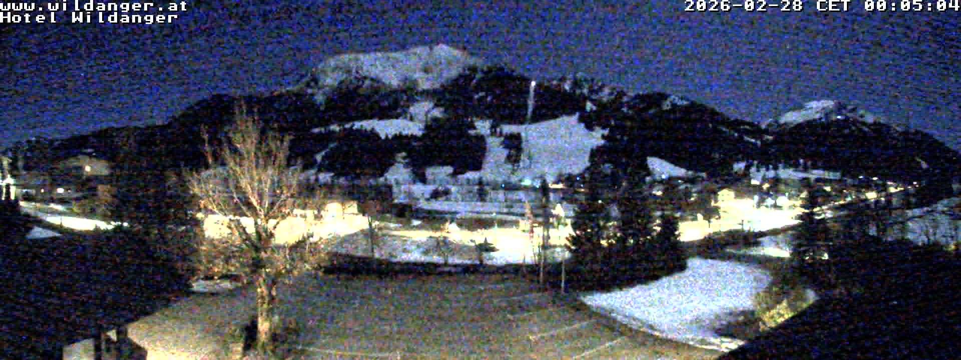 Archived image Webcam Hotel Wildanger - Zöblen