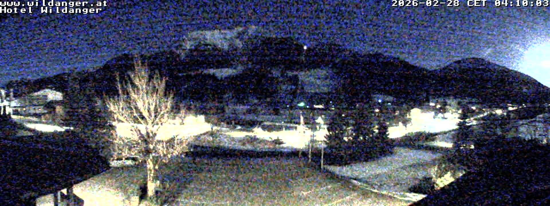 Archived image Webcam Hotel Wildanger - Zöblen