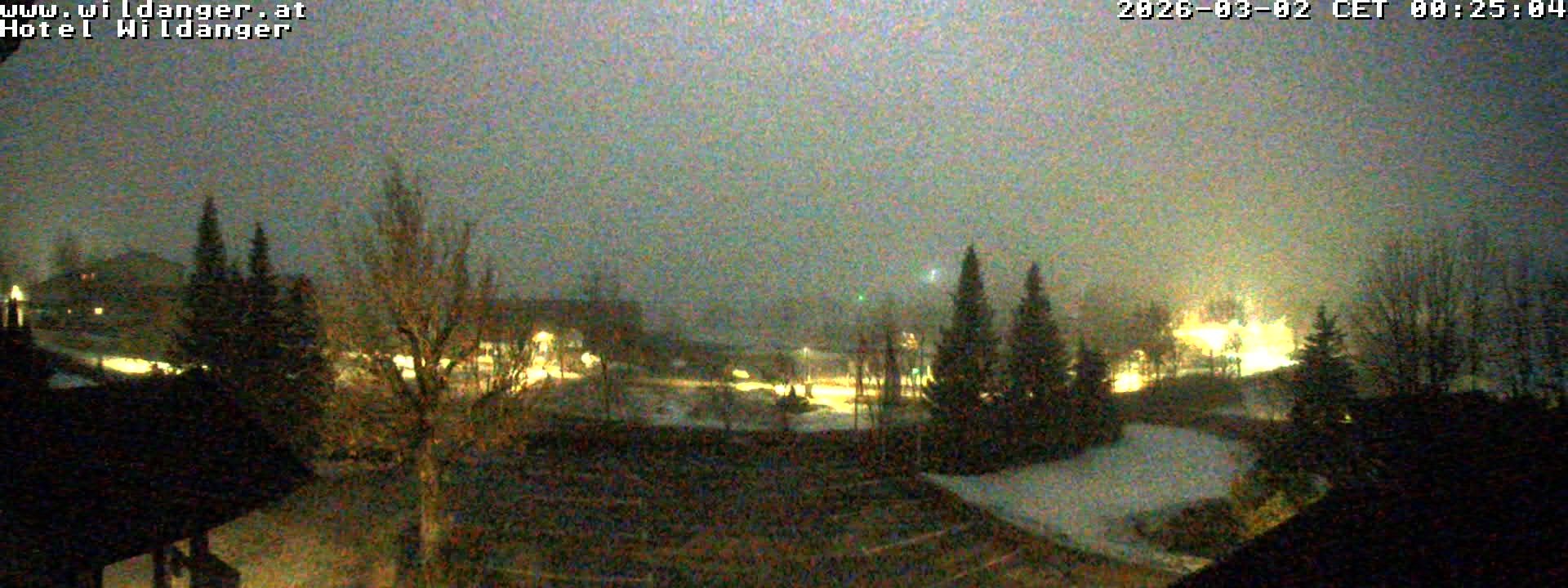 Archived image Webcam Hotel Wildanger - Zöblen