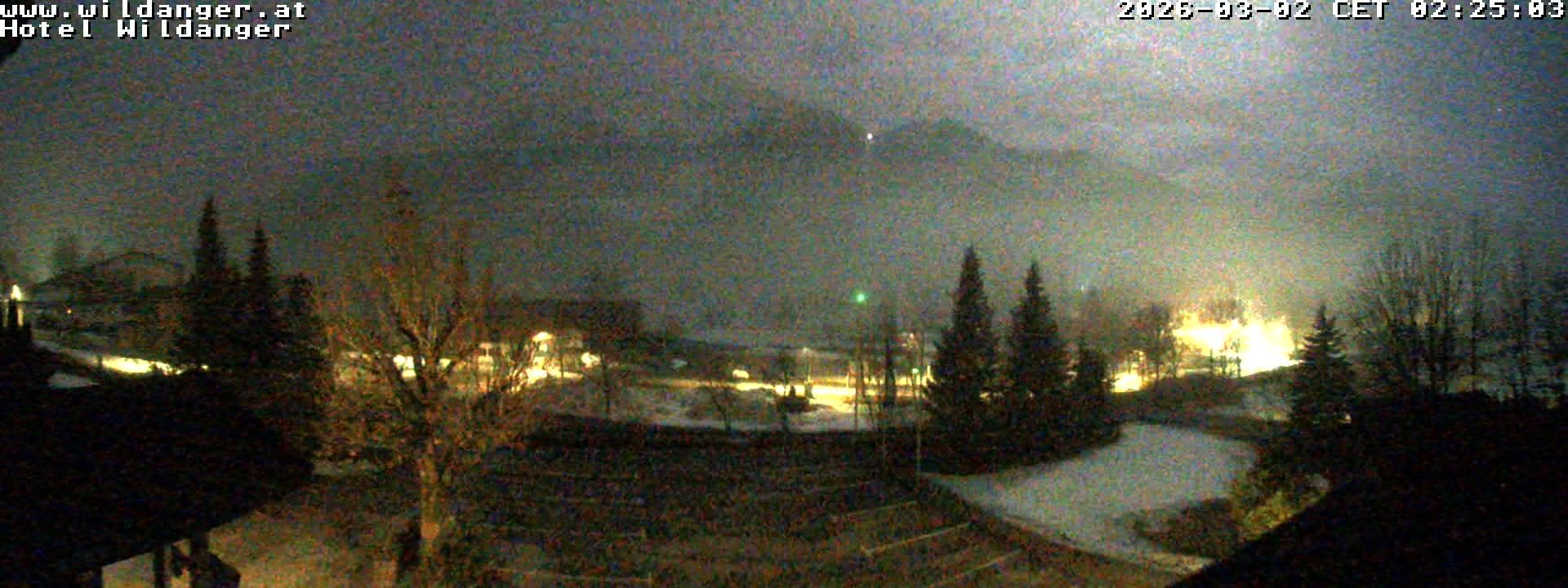 Archived image Webcam Hotel Wildanger - Zöblen