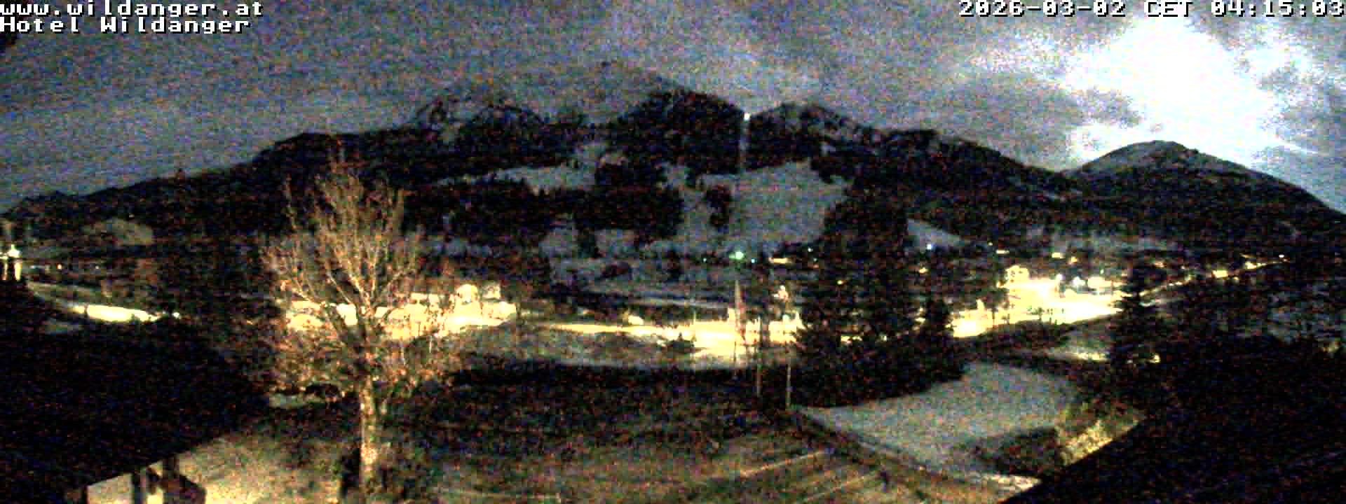 Archived image Webcam Hotel Wildanger - Zöblen