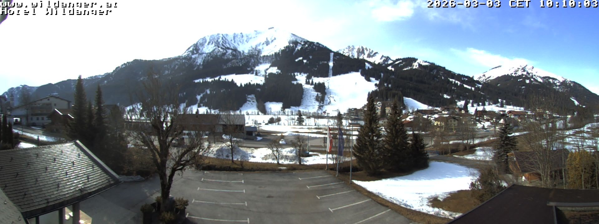 Archiv Foto Webcam Hotel Wildanger - Zöblen