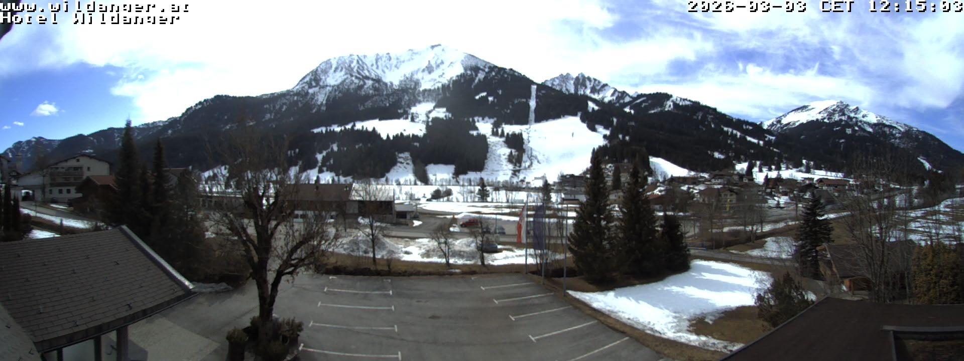 Archiv Foto Webcam Hotel Wildanger - Zöblen