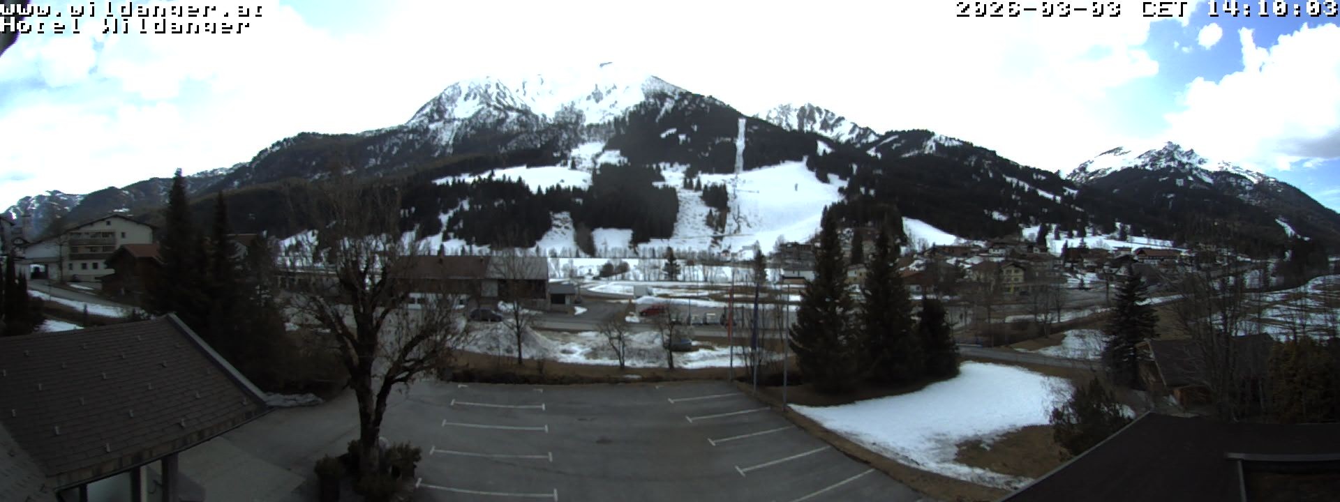 Archiv Foto Webcam Hotel Wildanger - Zöblen