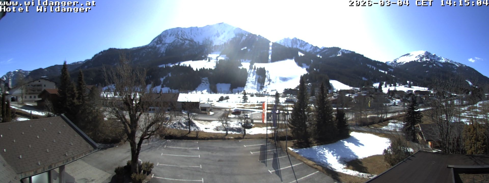 Archiv Foto Webcam Hotel Wildanger - Zöblen